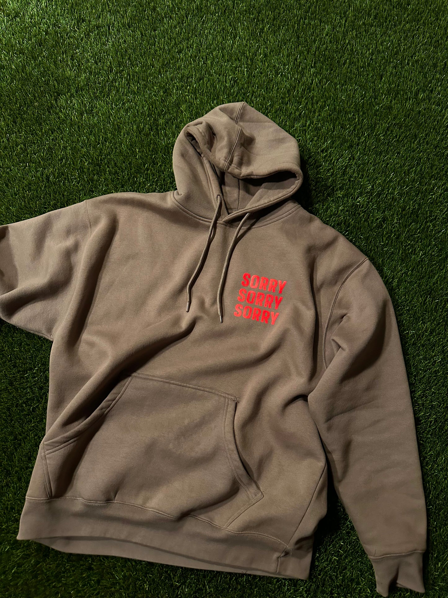 Iced Coffee Brown Sorry Hoodie